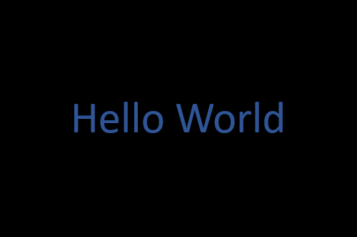 Hello World
