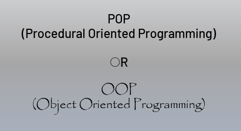POP or OOP