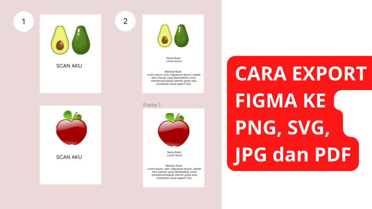 Cara Export Desain Figma ke PNG, JPG, SVG dan PDF